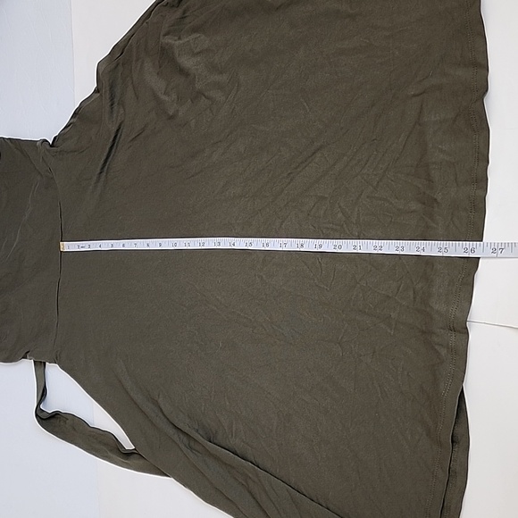 LOFT OLIVE GREEN Tie Waist Midi Dress/ SP - Picture 12 of 15